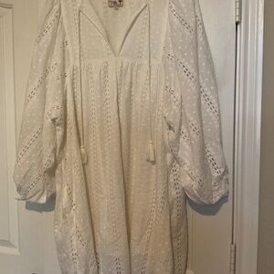 Mille Eyelet Mini Sundress